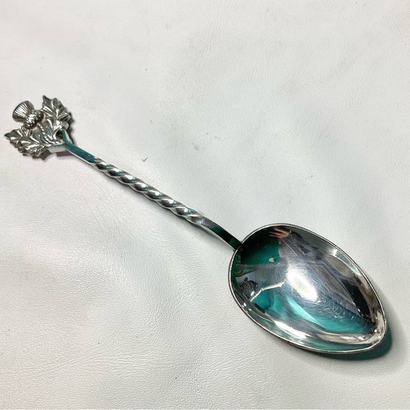Vintage Sterling Silver Spoon Scottish Thistle Souvenir Spoon 1967 - Picture 1 of 3